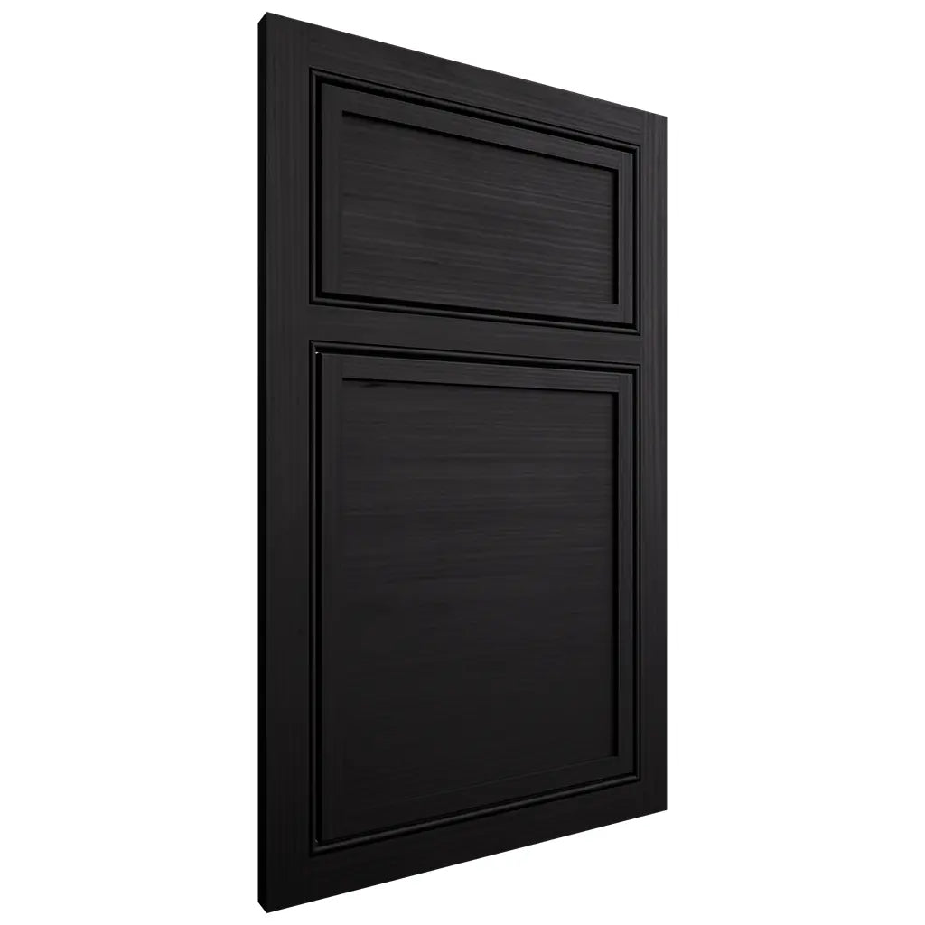 Shiloh Cabinetry Beaded Inset Napa Horizontal White Oak Rift Cut Ink Door