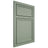 Shiloh Cabinetry Beaded Inset Napa Horizontal White Oak Rift Cut Moss Door