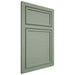 Shiloh Cabinetry Beaded Inset Napa Horizontal White Oak Rift Cut Moss Door