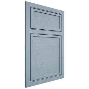 Shiloh Cabinetry Beaded Inset Napa Horizontal White Oak Rift Cut Sky Door