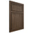 Shiloh Cabinetry Beaded Inset Napa Vertical Alder Plain Cut Caviar Door