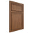 Shiloh Cabinetry Beaded Inset Napa Vertical Alder Plain Cut Walnut Door