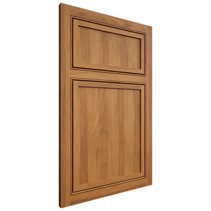 Shiloh Cabinetry Beaded Inset Napa Vertical Hickory Plain Cut Medium Door