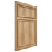Shiloh Cabinetry Beaded Inset Napa Vertical Hickory Plain Cut Natural Door