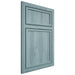 Shiloh Cabinetry Beaded Inset Napa Vertical Hickory Plain Cut Sky Door