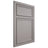 Shiloh Cabinetry Beaded Inset Napa Vertical Paintable Dovetail Gray Door