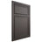 Shiloh Cabinetry Beaded Inset Napa Vertical Paintable Urbane Bronze Door