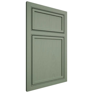 Shiloh Cabinetry Beaded Inset Napa Vertical Poplar Plain Cut Moss Door