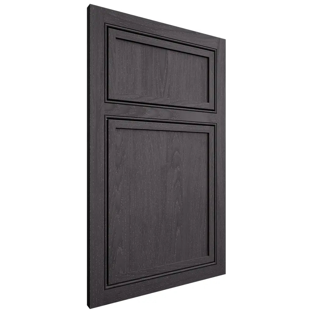 Shiloh Cabinetry Beaded Inset Napa Vertical Red Oak Plain Cut Harbor Door