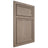 Shiloh Cabinetry Beaded Inset Napa Vertical White Oak Plain Cut Almond Door
