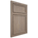 Shiloh Cabinetry Beaded Inset Napa Vertical White Oak Plain Cut Almond Door