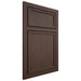 Shiloh Cabinetry Beaded Inset Napa Vertical White Oak Plain Cut Dusk Door