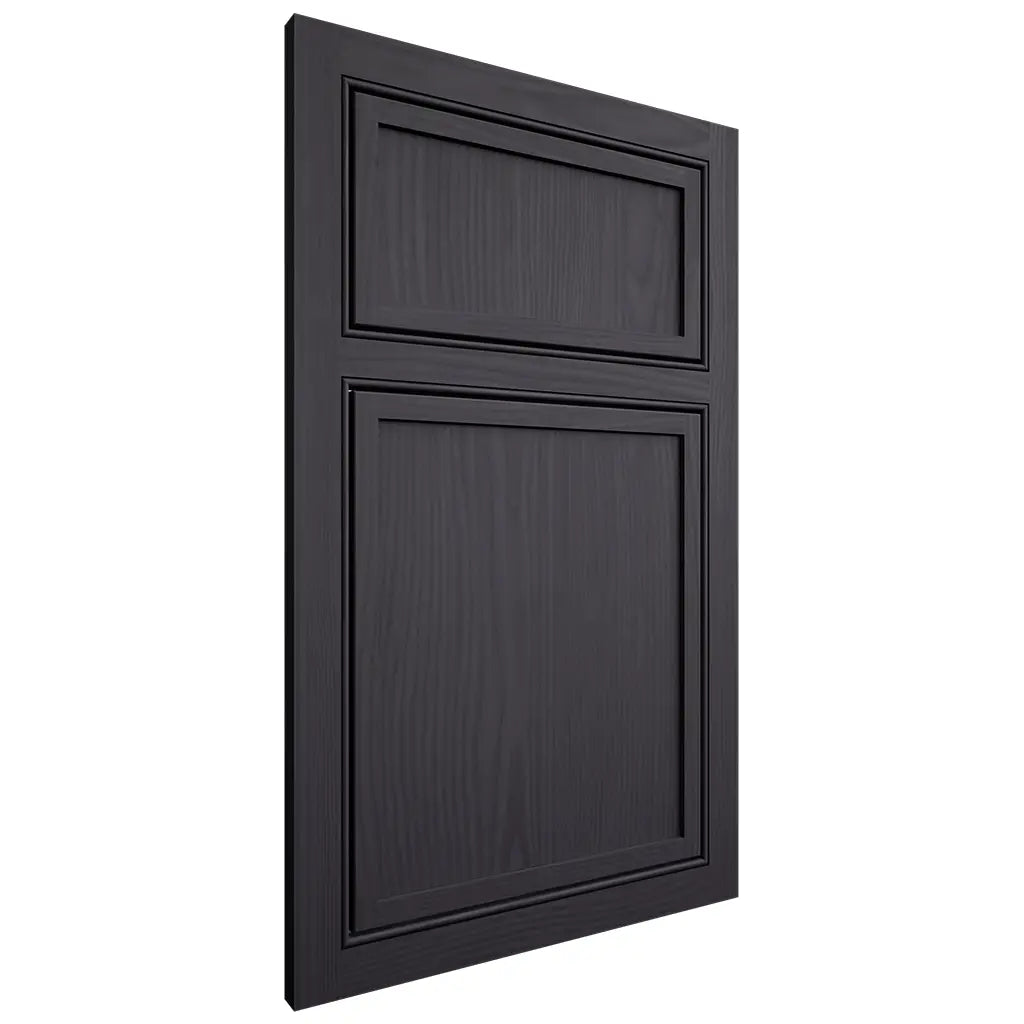 Shiloh Cabinetry Beaded Inset Napa Vertical White Oak Plain Cut Harbor Door
