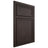 Shiloh Cabinetry Beaded Inset Napa Vertical White Oak Plain Cut Morel Door