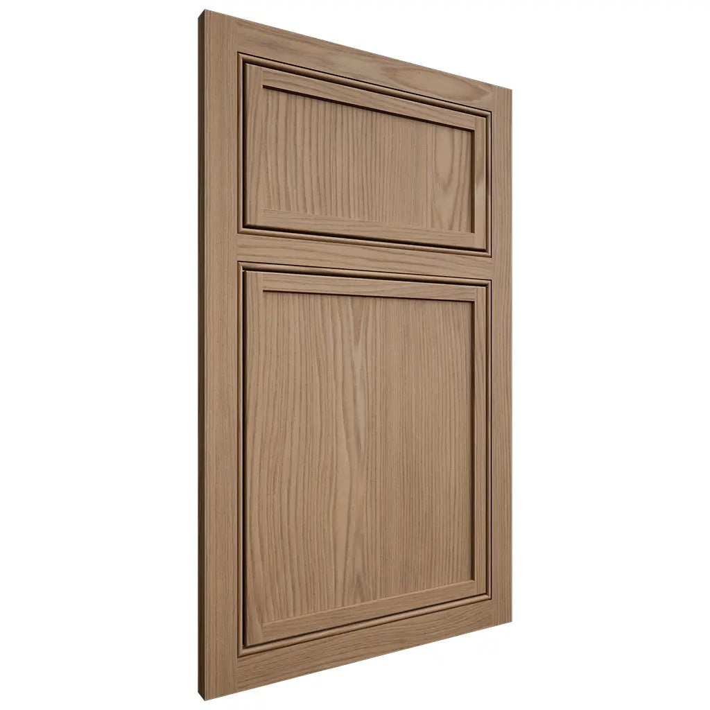 Shiloh Cabinetry Beaded Inset Napa Vertical White Oak Plain Cut Natural Door