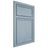 Shiloh Cabinetry Beaded Inset Napa Vertical White Oak Plain Cut Sky Door