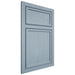 Shiloh Cabinetry Beaded Inset Napa Vertical White Oak Plain Cut Sky Door