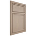 Shiloh Cabinetry Beaded Inset Napa Vertical White Oak Plain Cut Straw Door