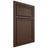 Shiloh Cabinetry Beaded Inset Napa Vertical White Oak Quarter Sawn Braun Door