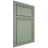 Shiloh Cabinetry Beaded Inset Napa Vertical White Oak Quarter Sawn Moss Door