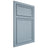 Shiloh Cabinetry Beaded Inset Napa Vertical White Oak Rift Cut Sky Door