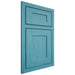 Shiloh Cabinetry Beaded Inset New Haven Alder Plain Cut Aqua Door