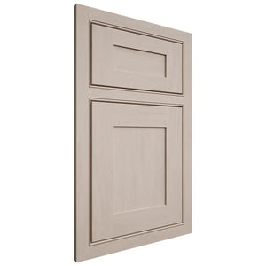 Shiloh Cabinetry Beaded Inset New Haven Alder Plain Cut White Sands Door
