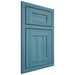Shiloh Cabinetry Beaded Inset New Haven Hickory Plain Cut Aqua Door