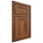 Shiloh Cabinetry Beaded Inset New Haven Hickory Plain Cut Burnt Sugar Door