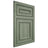 Shiloh Cabinetry Beaded Inset New Haven Hickory Plain Cut Moss Door