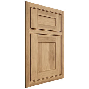 Shiloh Cabinetry Beaded Inset New Haven Hickory Plain Cut Natural Door