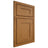 Shiloh Cabinetry Beaded Inset New Haven Red Oak Plain Cut Autumn Door