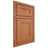 Shiloh Cabinetry Beaded Inset New Haven Red Oak Plain Cut Harvest Door