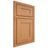 Shiloh Cabinetry Beaded Inset New Haven Red Oak Plain Cut Medium Door
