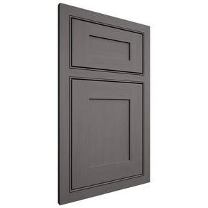 Shiloh Cabinetry Beaded Inset New Haven Walnut Plain Cut Cadet Door