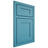 Shiloh Cabinetry Beaded Inset New Haven White Oak Plain Cut Aqua Door