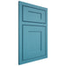 Shiloh Cabinetry Beaded Inset New Haven White Oak Plain Cut Aqua Door