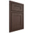 Shiloh Cabinetry Beaded Inset New Haven White Oak Plain Cut Dusk Door