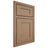 Shiloh Cabinetry Beaded Inset New Haven White Oak Plain Cut Natural Door