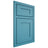 Shiloh Cabinetry Beaded Inset New Haven White Oak Quarter Sawn Aqua Door