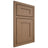 Shiloh Cabinetry Beaded Inset New Haven White Oak Quarter Sawn Medium Door