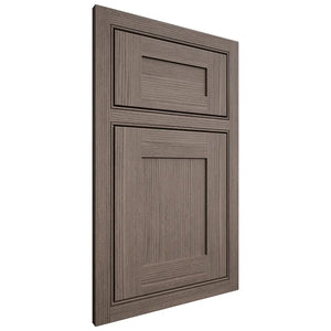 Shiloh Cabinetry Beaded Inset New Haven White Oak Rift Cut Clay Door