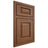 Shiloh Cabinetry Beaded Inset Oxford Alder Plain Cut Cola Door
