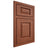 Shiloh Cabinetry Beaded Inset Oxford Alder Plain Cut Sierra Door