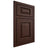Shiloh Cabinetry Beaded Inset Oxford Alder Plain Cut Umber Door