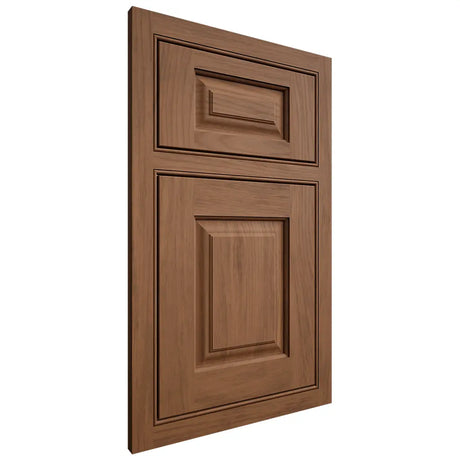 Shiloh Cabinetry Beaded Inset Oxford Alder Plain Cut Walnut Door