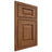Shiloh Cabinetry Beaded Inset Oxford Cherry Plain Cut Carob Door