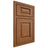 Shiloh Cabinetry Beaded Inset Oxford Cherry Plain Cut Coffee Door