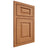 Shiloh Cabinetry Beaded Inset Oxford Cherry Plain Cut Medium Door