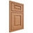 Shiloh Cabinetry Beaded Inset Oxford Cherry Plain Cut Natural Door